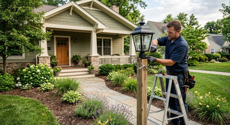 Garden Lighting Installation in Littleton, CO