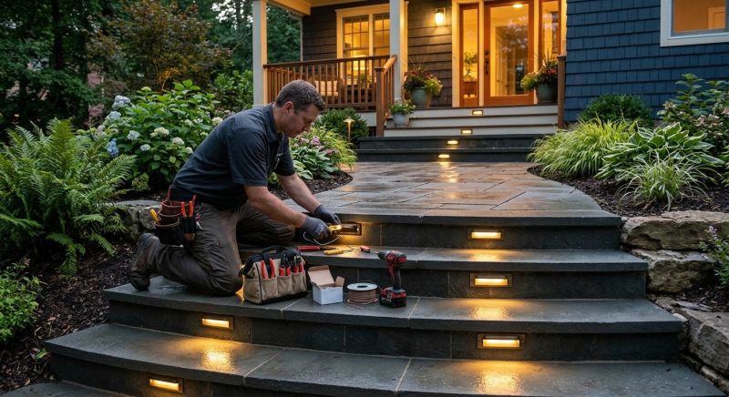 Terrace Lighting Installation in Honolulu, HI